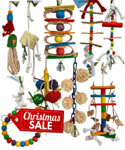 9 x Parrot Toy Pack - Budgies, Conures, Cockatiels, Caiques, Quaker etc - RRP £94.91 - Pack 1